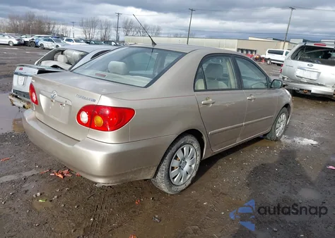 2004 Toyota Corolla Le z USA, uszkodzony, nr VIN 2T1BR38E14C207850